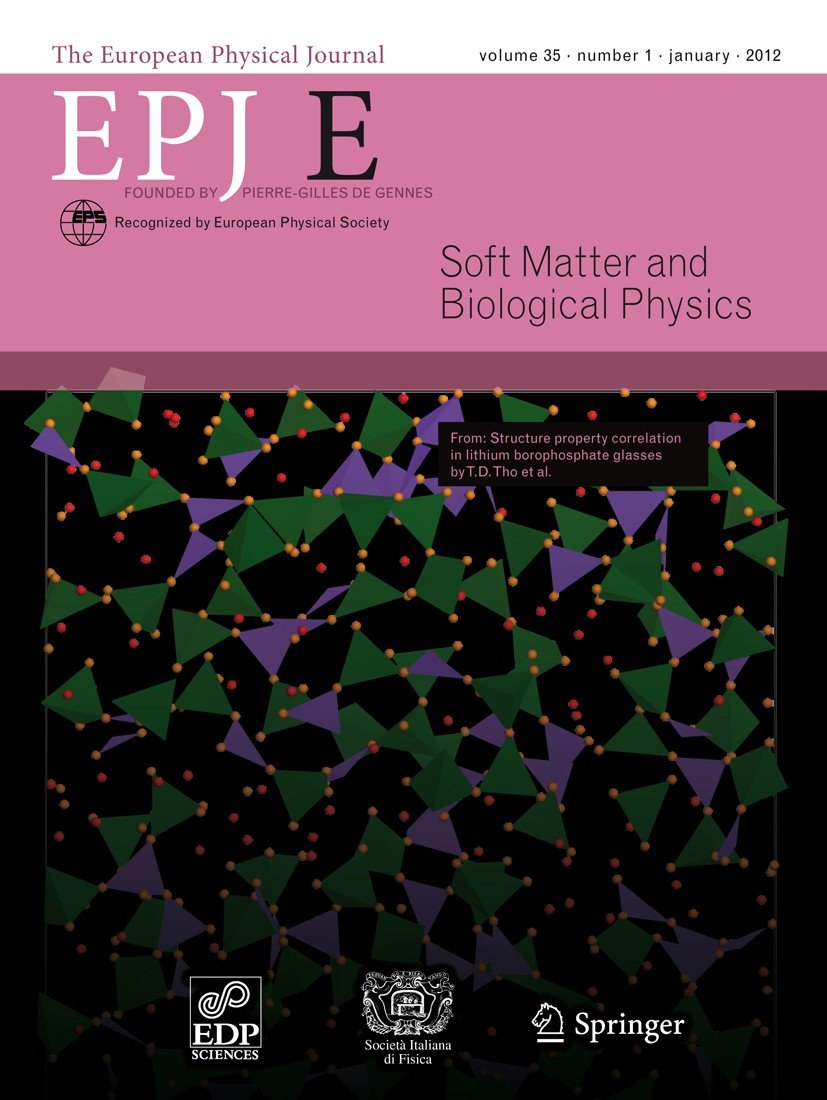 T.D. Tho, R.P. Rao and S.Adams, Eur. Phys. J. E Soft Matter (2012) 35, 8-11.